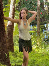 Load image into Gallery viewer, Handmade Lace Skirt with Fringe